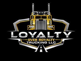 Loyalty Over Royalty Trucking LLC logo design by 3Dlogos