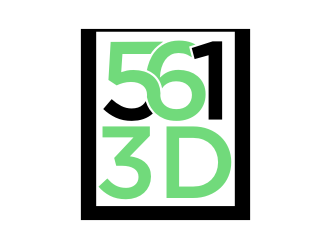 561 3D logo design by BintangDesign