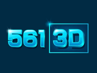 561 3D logo design by Danny19
