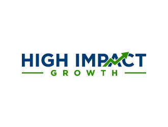 High Impact Growth logo design by BrainStorming