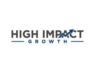 High Impact Growth logo design by BrainStorming