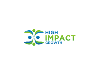 High Impact Growth logo design by bricton