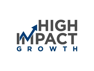 High Impact Growth logo design by BrainStorming