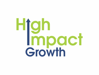 High Impact Growth logo design by up2date