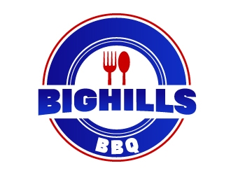 BigHills BBQ logo design by aryamaity