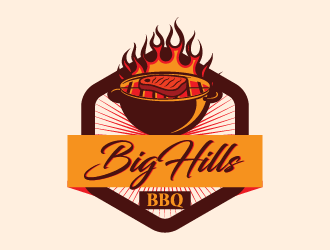 BigHills BBQ logo design by czars
