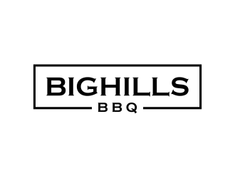 BigHills BBQ logo design by p0peye