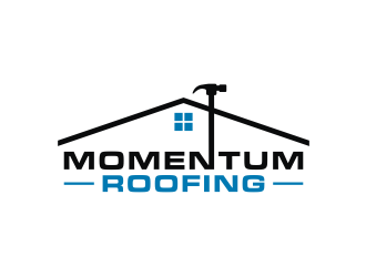 Momentum roofing logo design by logitec