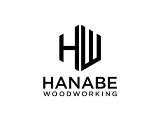 Hanabe Woodworking logo design by p0peye