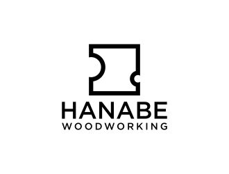 Hanabe Woodworking logo design by p0peye