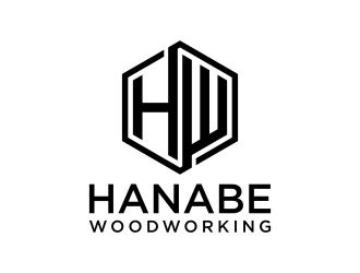 Hanabe Woodworking logo design by p0peye