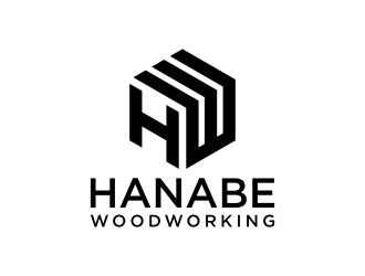 Hanabe Woodworking logo design by p0peye