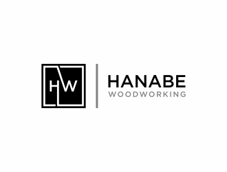 Hanabe Woodworking logo design by menanagan