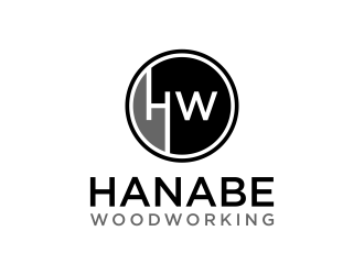 Hanabe Woodworking logo design by p0peye