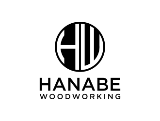 Hanabe Woodworking logo design by p0peye