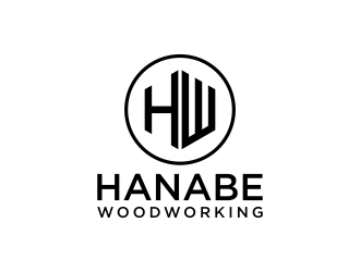 Hanabe Woodworking logo design by p0peye