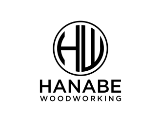 Hanabe Woodworking logo design by p0peye