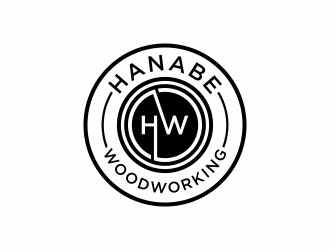 Hanabe Woodworking logo design by menanagan