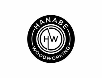 Hanabe Woodworking logo design by menanagan