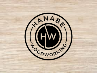 Hanabe Woodworking logo design by menanagan