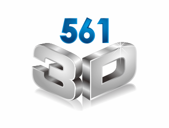 561 3D logo design by Girly