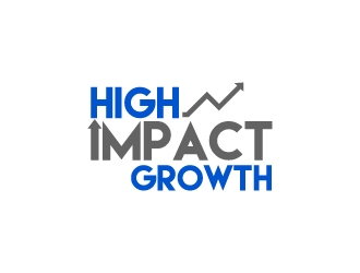 High Impact Growth logo design by BeezlyDesigns
