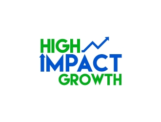 High Impact Growth logo design by BeezlyDesigns