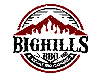 BigHills BBQ logo design by dasigns