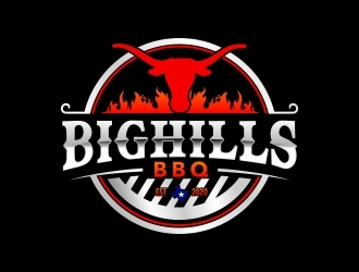 BigHills BBQ logo design by rizuki