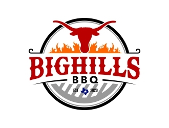 BigHills BBQ logo design by rizuki