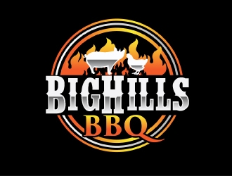 BigHills BBQ logo design by AamirKhan