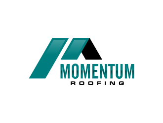 Momentum roofing logo design by bluevirusee
