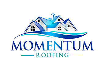 Momentum roofing logo design by 3Dlogos