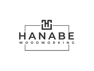 Hanabe Woodworking logo design by nikkl