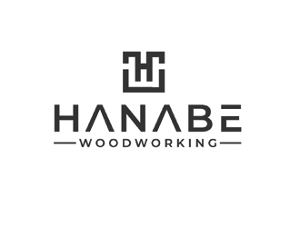 Hanabe Woodworking logo design by nikkl