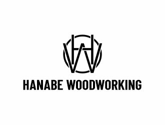 Hanabe Woodworking logo design by ManusiaBaja