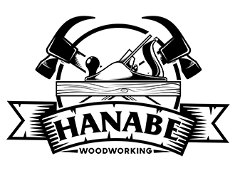 Hanabe Woodworking logo design by 3Dlogos