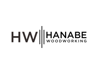 Hanabe Woodworking logo design by p0peye