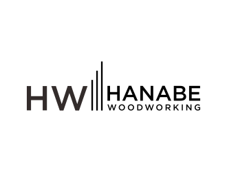 Hanabe Woodworking logo design by p0peye
