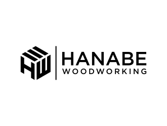 Hanabe Woodworking logo design by p0peye
