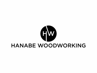 Hanabe Woodworking logo design by eagerly