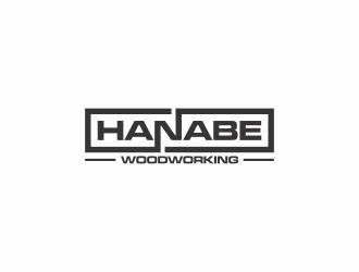 Hanabe Woodworking logo design by eagerly