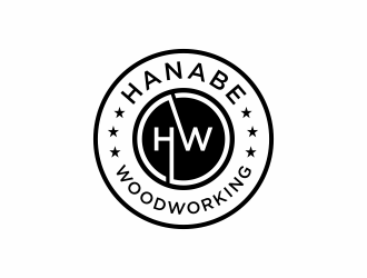 Hanabe Woodworking logo design by menanagan