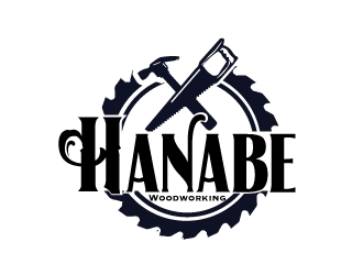 Hanabe Woodworking logo design by AamirKhan