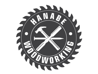 Hanabe Woodworking logo design by AamirKhan