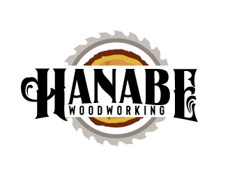Hanabe Woodworking logo design by AamirKhan