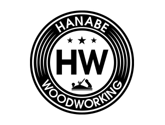 Hanabe Woodworking logo design by MarkindDesign
