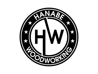 Hanabe Woodworking logo design by MarkindDesign