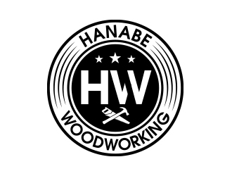 Hanabe Woodworking logo design by MarkindDesign