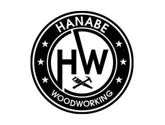 Hanabe Woodworking logo design by MarkindDesign